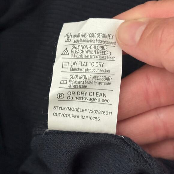 Vince Drape Merino Wool Open Cardigan Navy Blue Size Large - Picture 7 of 8